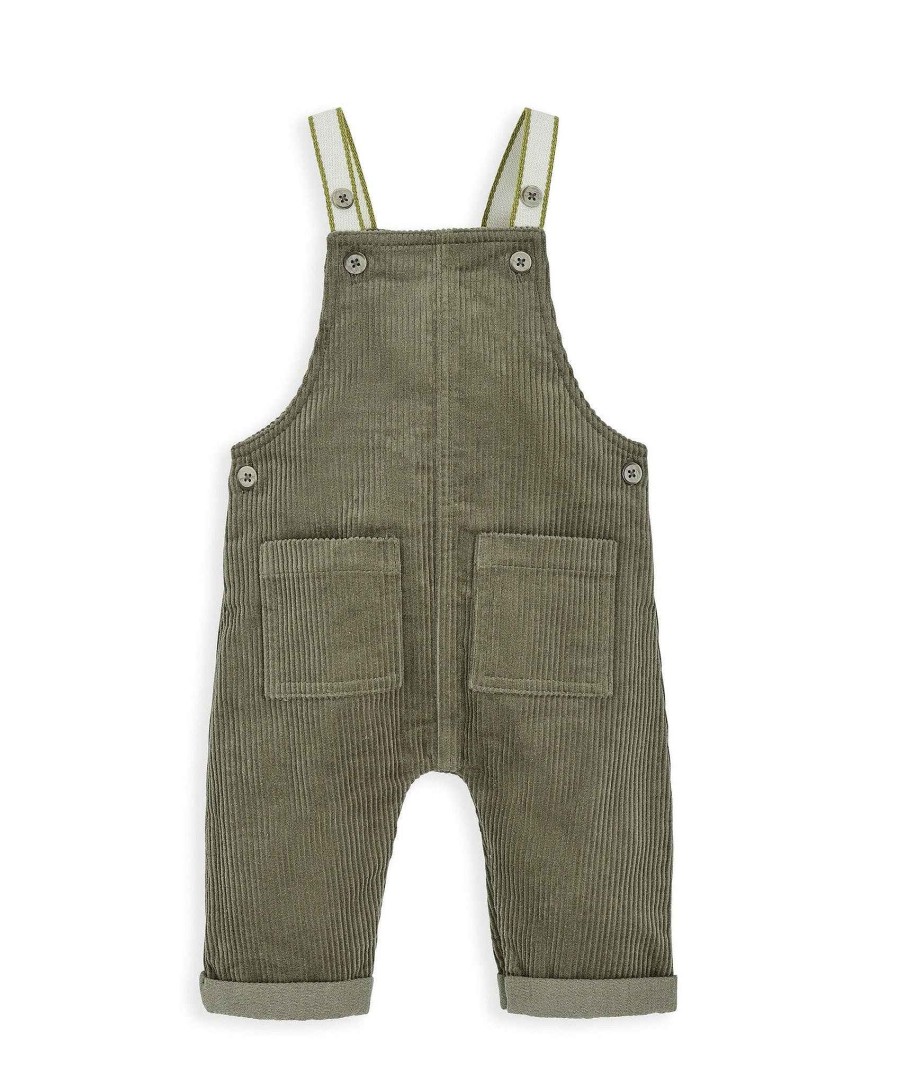 Clothing Mamas and Papas | Green Cord Dungarees