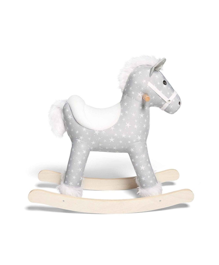 Toys & Gifts Mamas and Papas Rocking Horses & Animals | Rocking Horse - Star - Grey/White