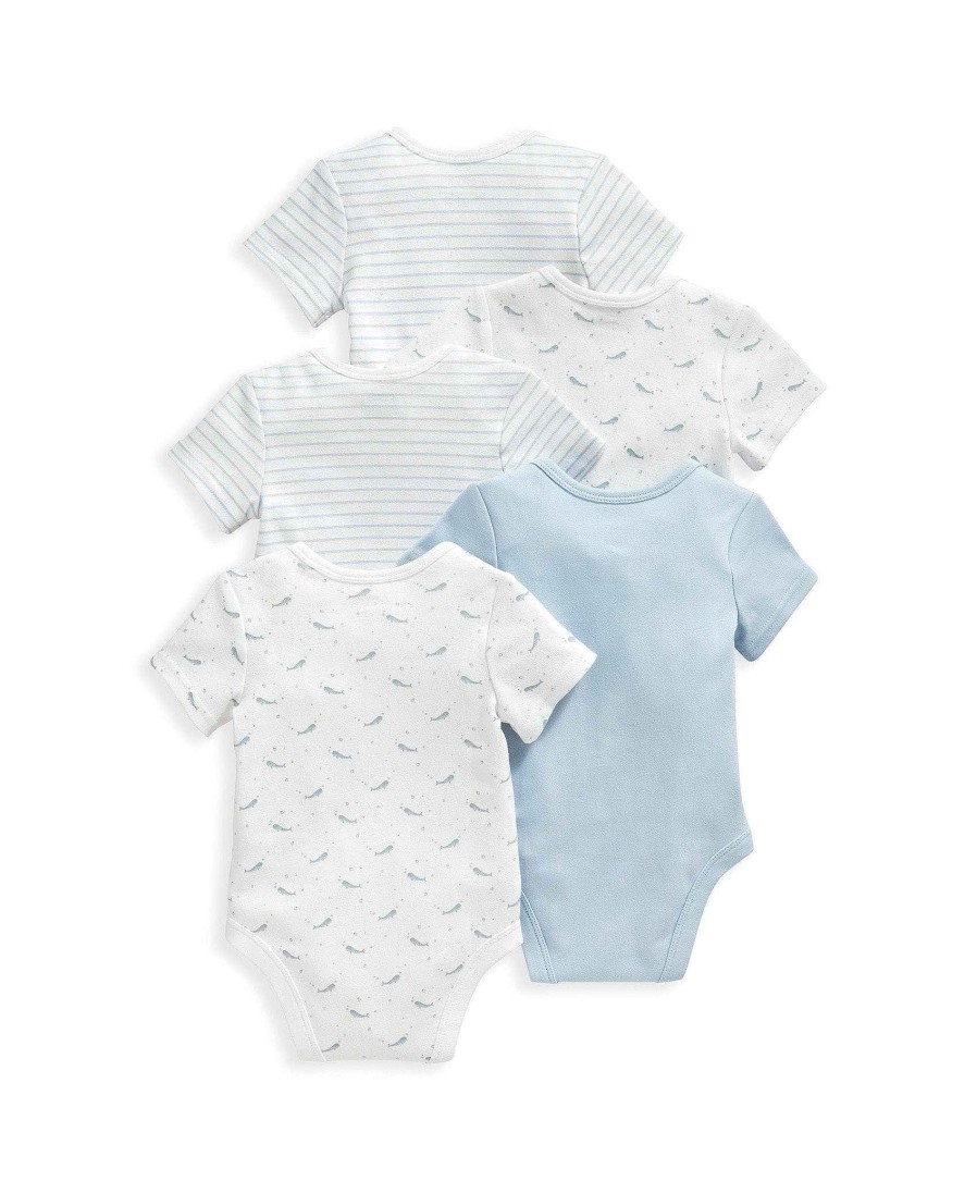 Toys & Gifts Mamas and Papas New Parent Gifts | Whale Bodysuits - 5 Pack