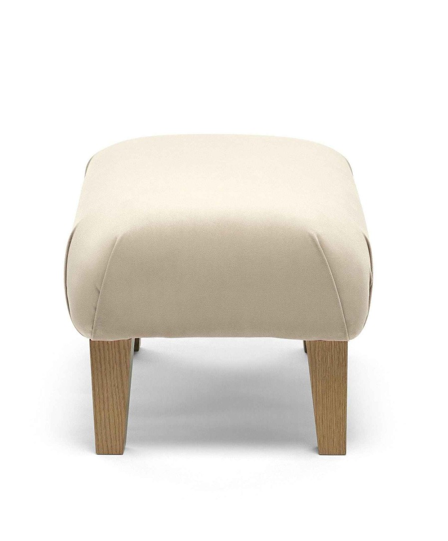 Furniture Mamas and Papas Nursing & Feeding Chairs | Hilston Stool In Velvet - Latte