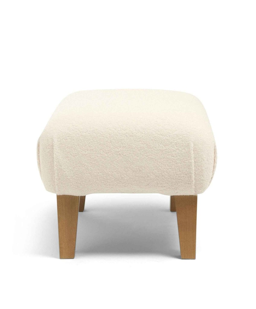 Furniture Mamas and Papas Nursing & Feeding Chairs | Nursery Footstool Off-White Boucle