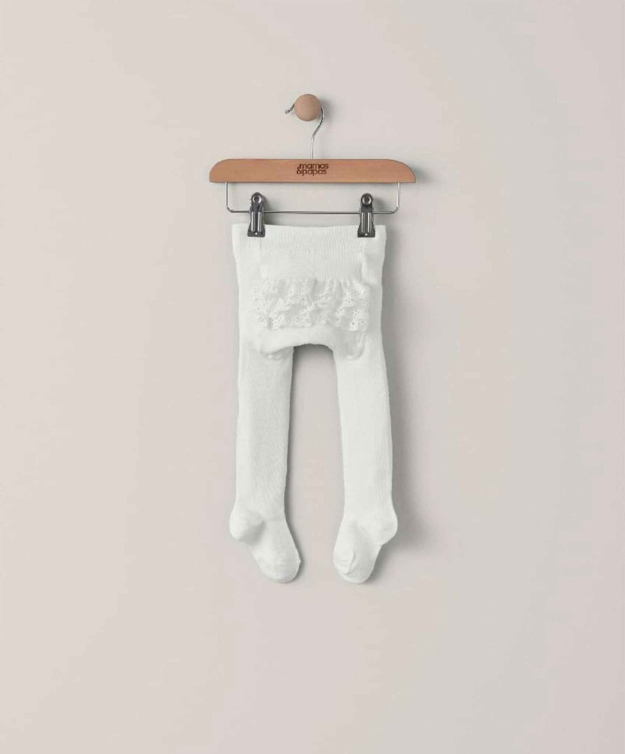 Clothing Mamas and Papas | Ruffle Frill Tights - Off White