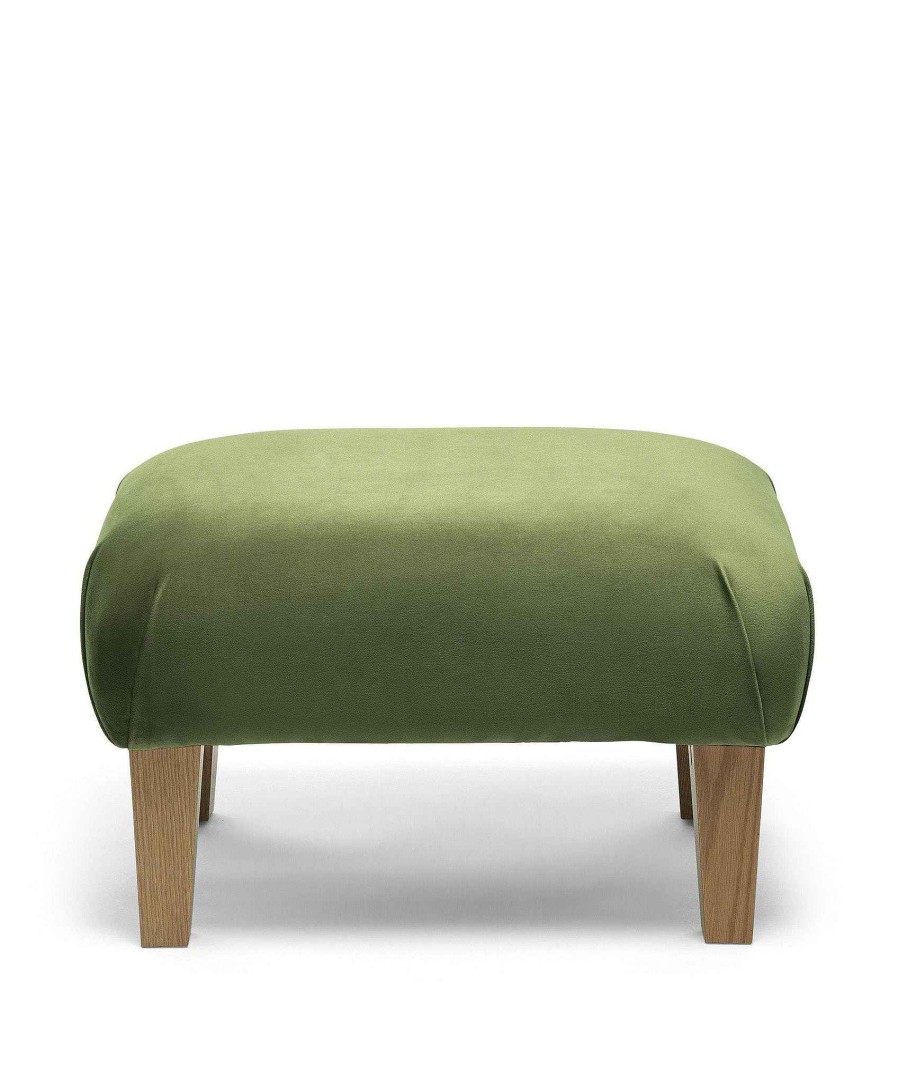 Furniture Mamas and Papas Nursing & Feeding Chairs | Hilston Stool In Velvet - Olive