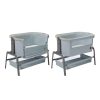 Furniture Maxi Cosi Grey Nursery Furniture | Maxi-Cosi Iora Bedside Crib - Beyond Grey