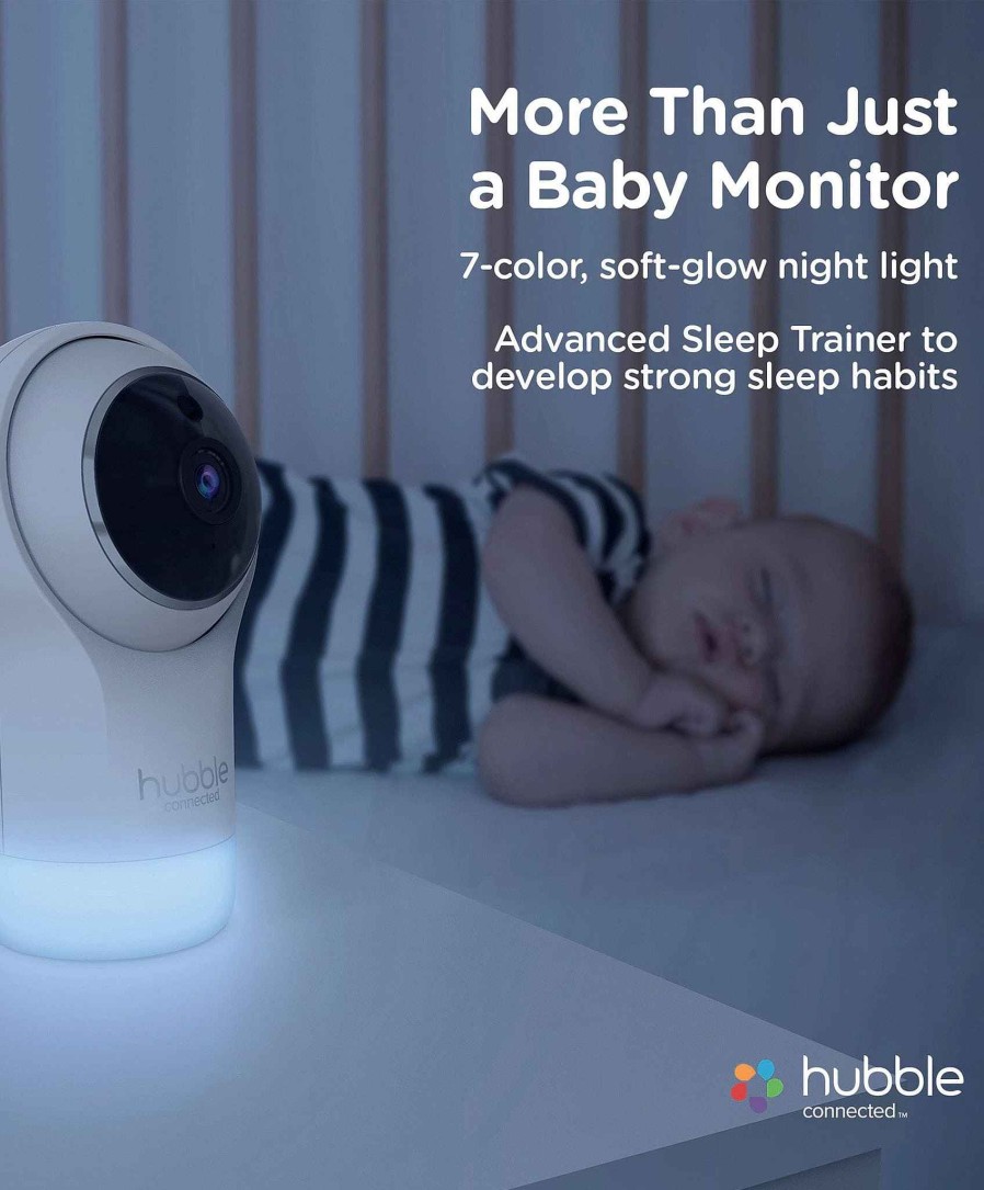 Nursery Hubble Baby Monitors | Hubble Nursery Pal Glow+ Baby Monitor In White