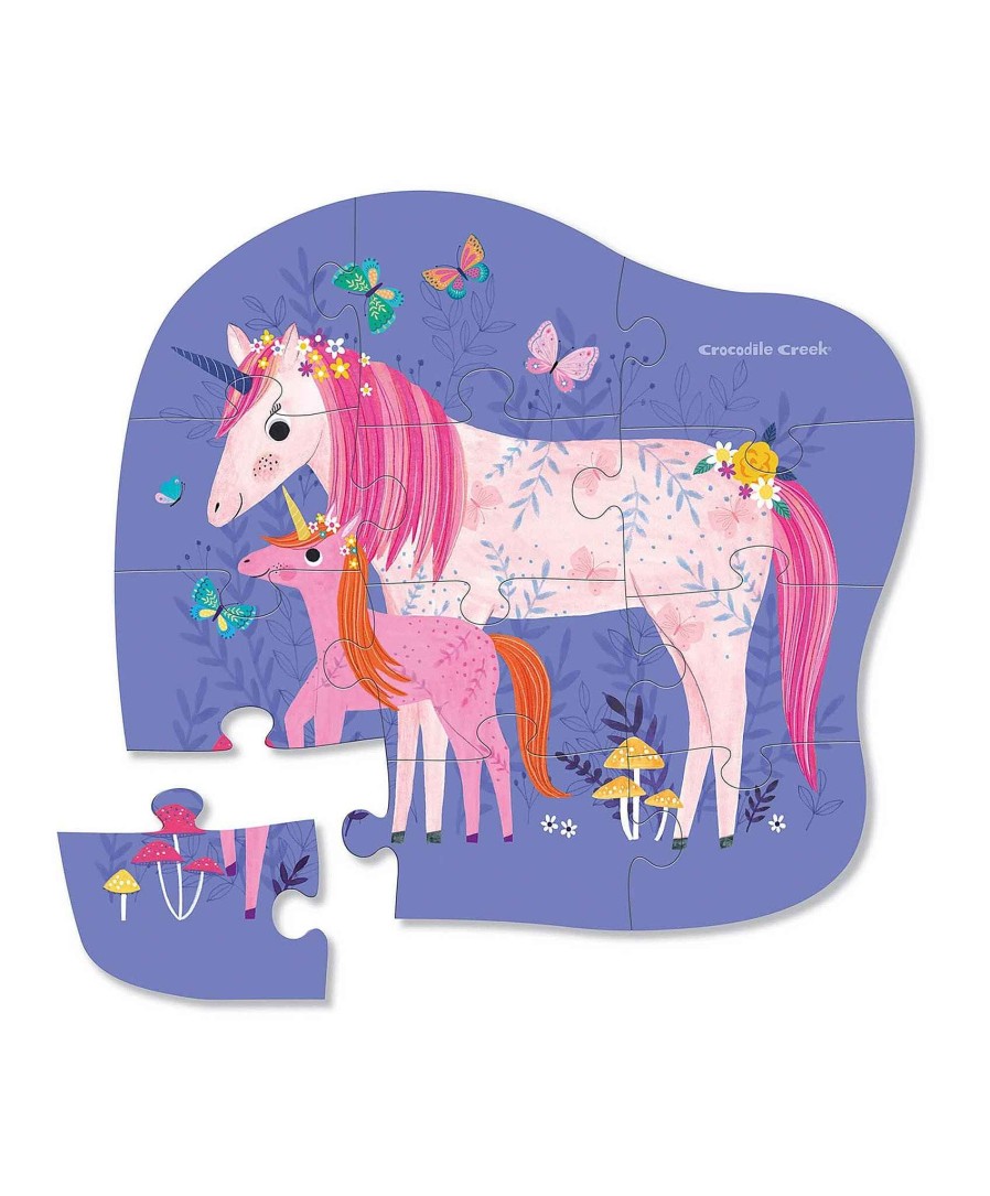 Toys & Gifts Crocodile Creek Mum-To-Be Gifts | Crocodile Creek - Unicorn Magic 12Pc Mini Puzzle