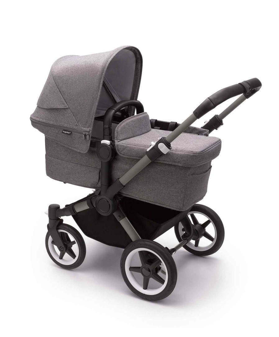 Pushchairs Bugaboo Pushchairs & Prams | Bugaboo Donkey 5 Mono Complete Pushchair & Carrycot Grey Melange