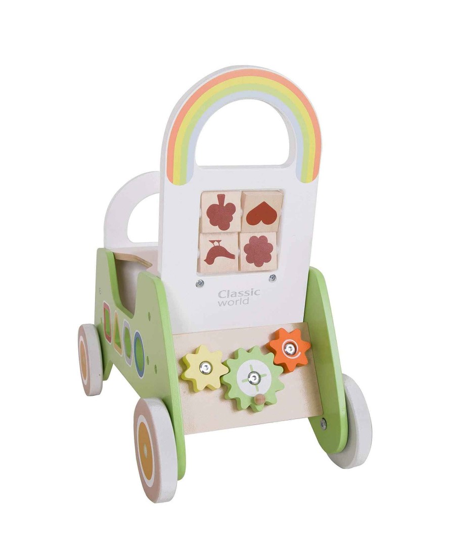 Toys & Gifts Classic World Laura Ashley | Classic World 2 In 1 Wooden Rider Walker Toy