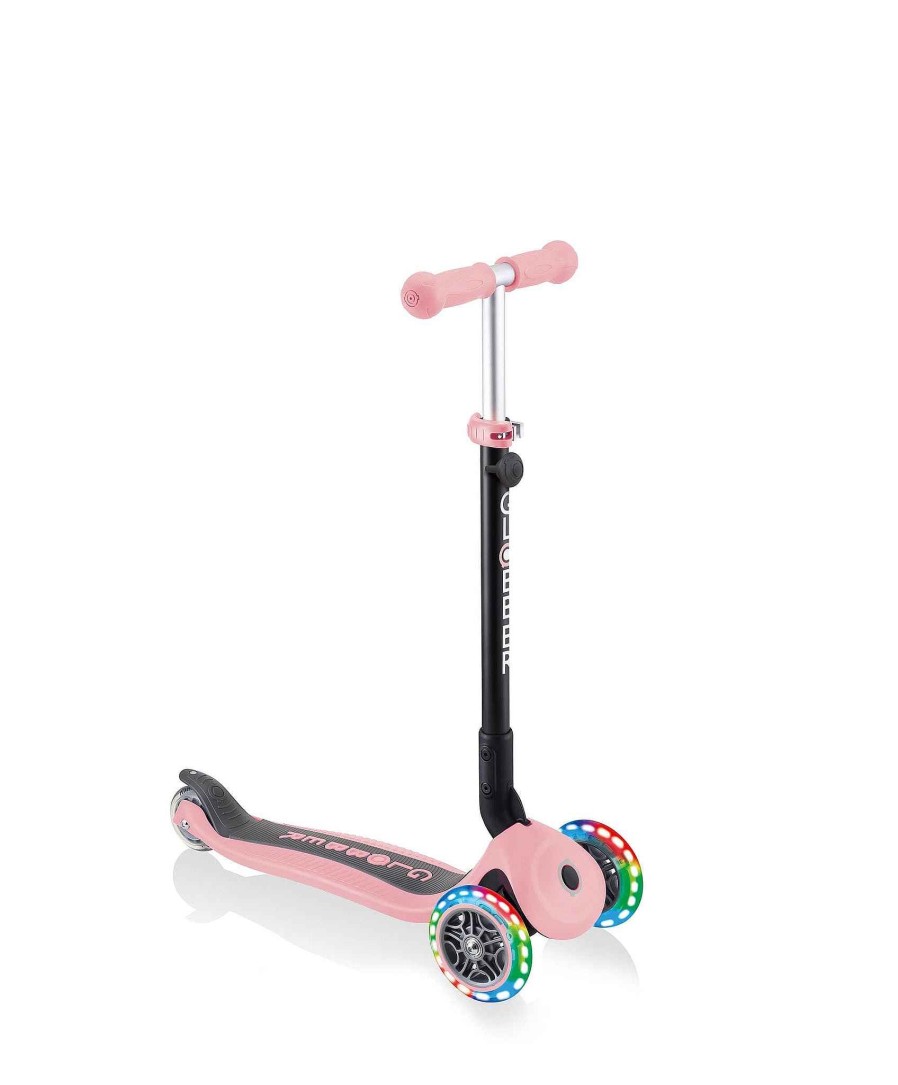 Toys & Gifts Globber Laura Ashley | Globber Go Up Foldable Lights Scooter - Pastel Pink