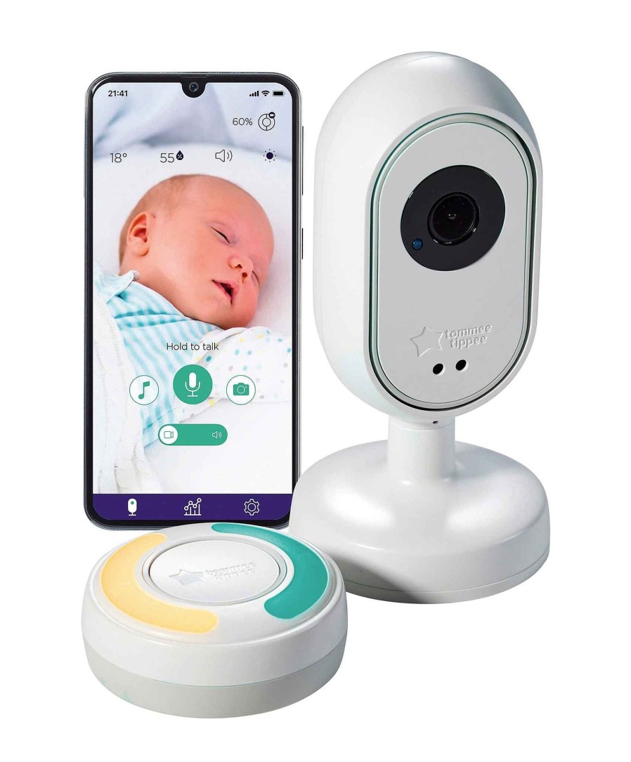 Nursery Tommee Tippee Baby Monitors | Tommee Tippee Dreamsense Smart Baby Monitor In White