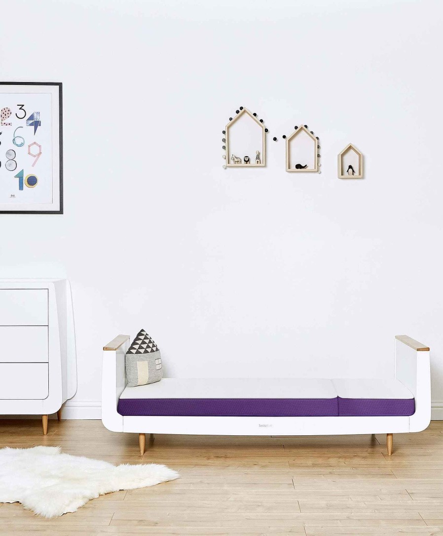 Nursery Snuz Cot & Cotbed Mattresses | Snuzsurface Mattress Extension - White/Purple