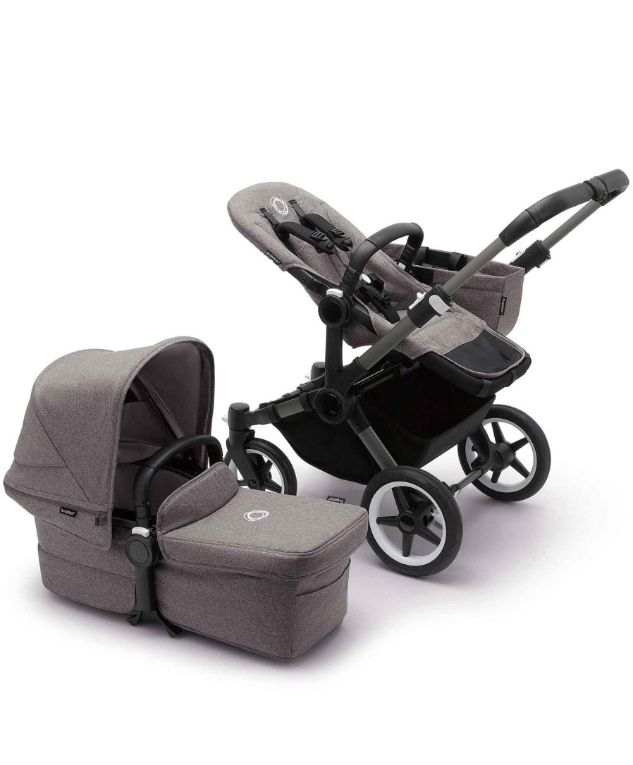 Toys & Gifts Bugaboo Baby Shower Gifts | Bugaboo Donkey 5 Mono Complete Pushchair & Carrycot Grey Melange