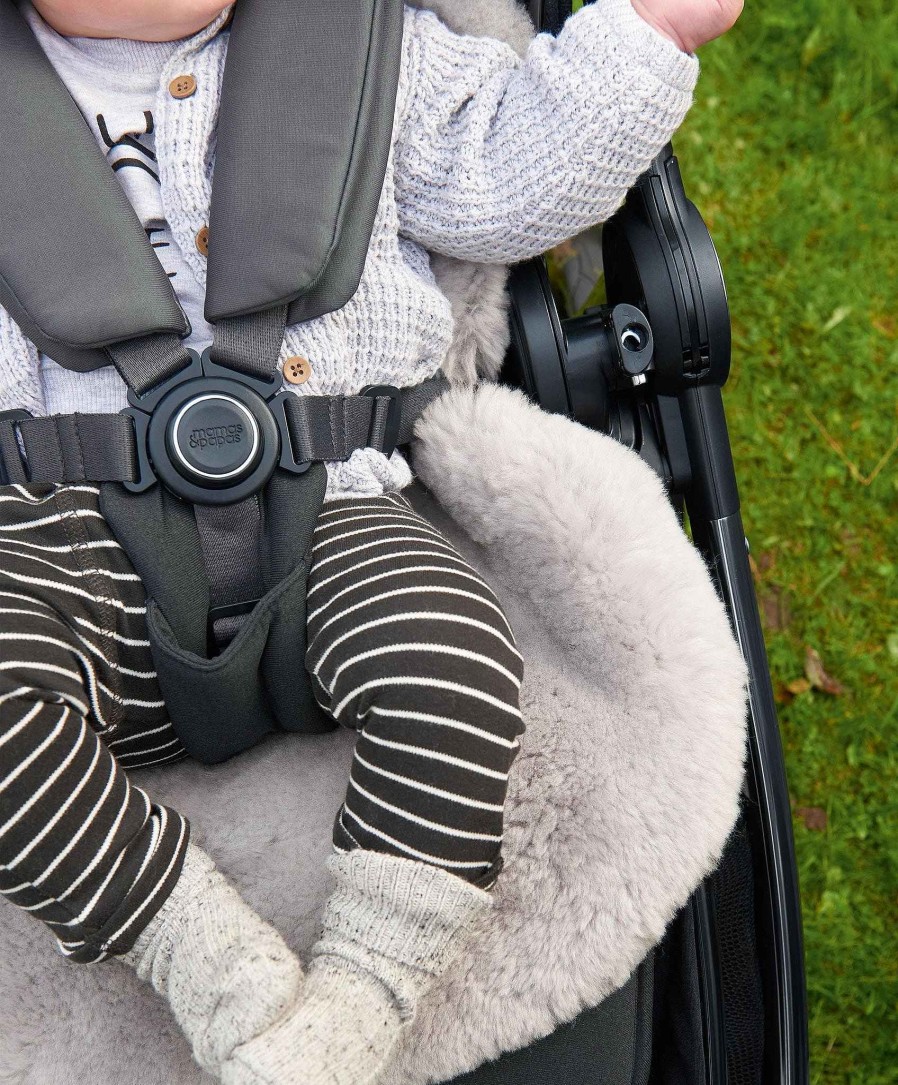 Pushchairs Mamas and Papas Pushchair Accessories | Sheepskin Pushchair Liner - Grey