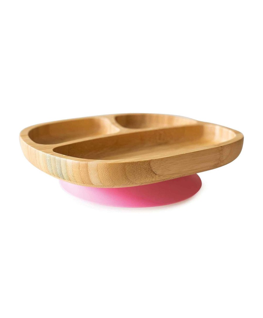 Feeding & Weaning Eco Rascals Baby Cutlery Sets & Plates | Eco Rascals Toddler Plate - Pink