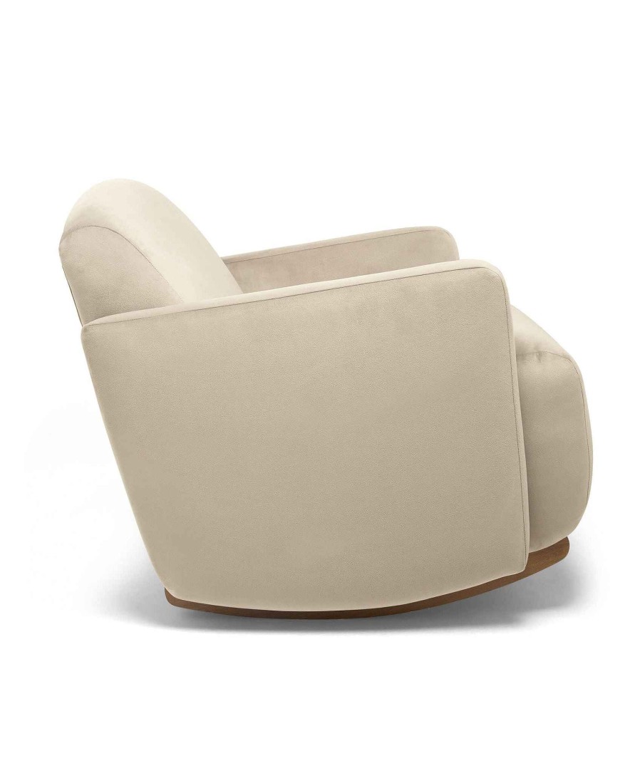 Furniture Mamas and Papas Nursing & Feeding Chairs | Royton Nursing Chair In Velvet - Latte