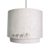 Nursery Mamas and Papas Floral | Welcome To The World Lampshade - White