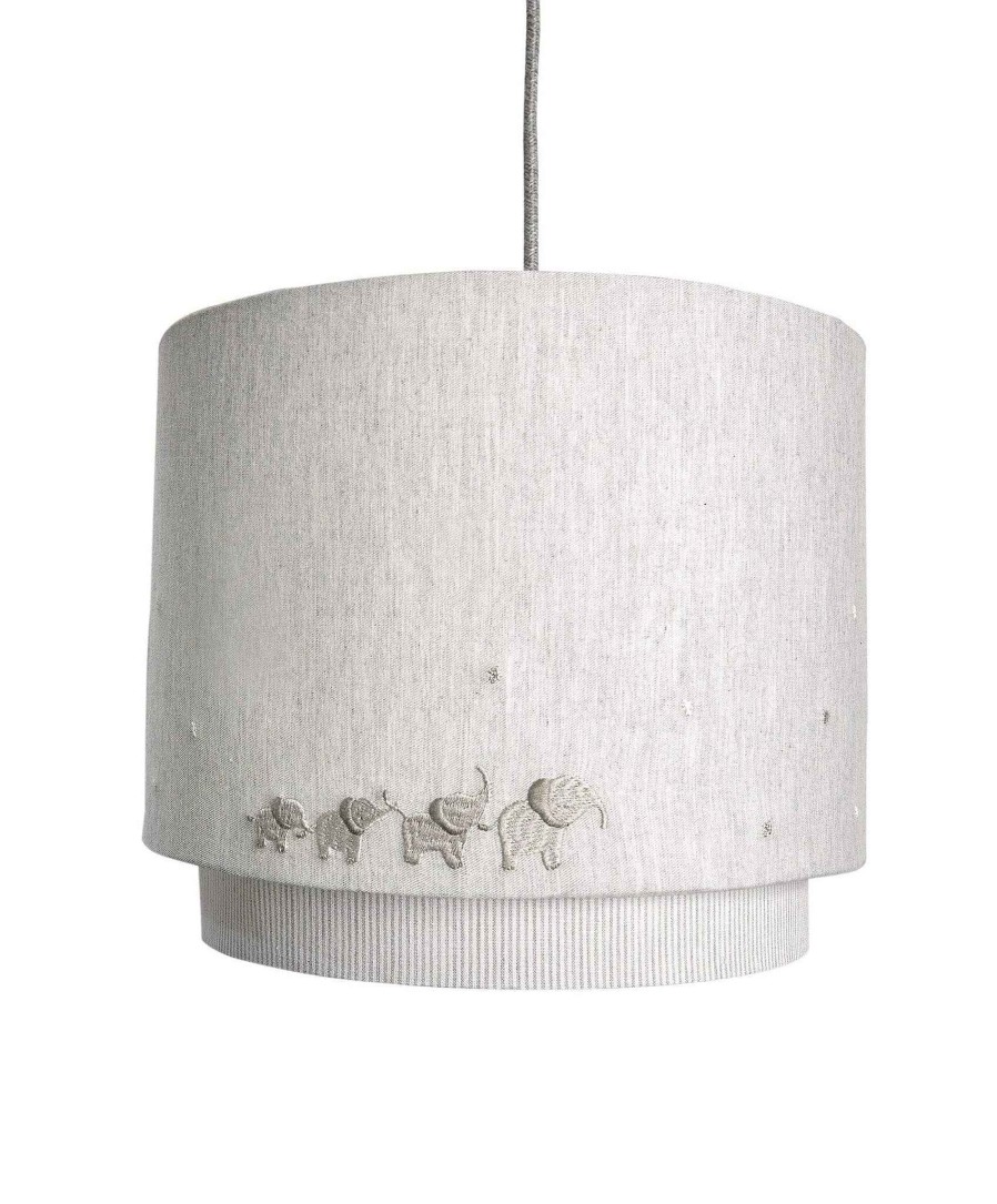 Nursery Mamas and Papas Floral | Welcome To The World Lampshade - White