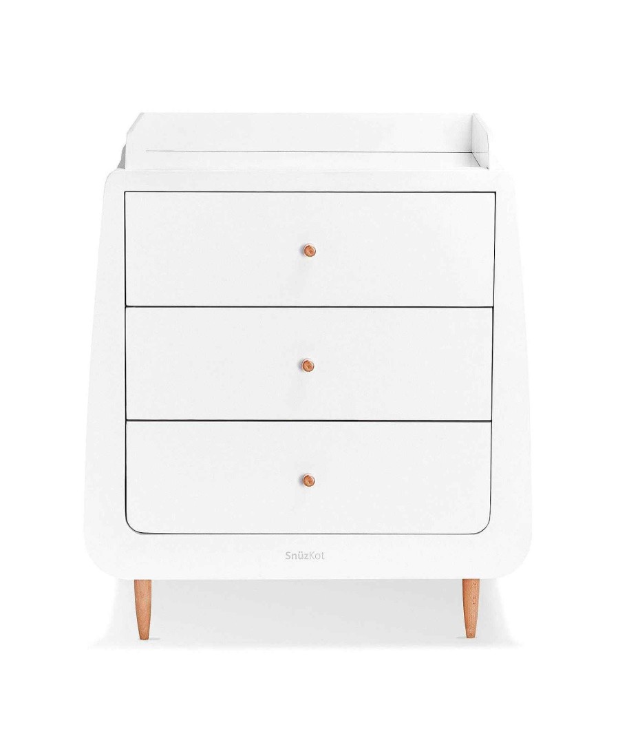 Furniture Snuz White Nursery Furniture | Snuzkot Changing Unit - Natural