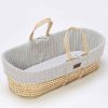 Toys & Gifts Little Green Sheep Baby Shower Gifts | Little Green Sheep Natural Knitted Moses Basket & Mattress - Dove