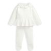 Christmas Mamas and Papas Christmas Jumpers | White Frill Knitted Top & Leggings Set