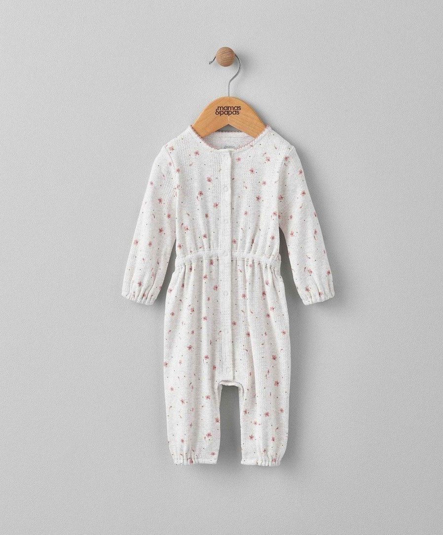 Toys & Gifts Mamas and Papas New Parent Gifts | Floral Pointelle Waisted Romper