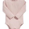 Clothing Mamas and Papas | Organic Cotton Ribbed Bodysuit - Pink