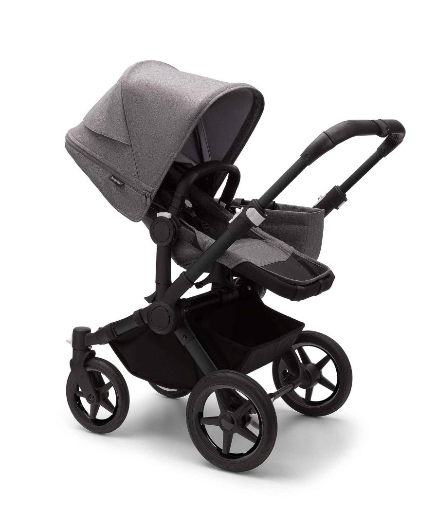 Toys & Gifts Bugaboo Baby Shower Gifts | Bugaboo Donkey 5 Double Carrycot & Seat Pushchair Grey Melange