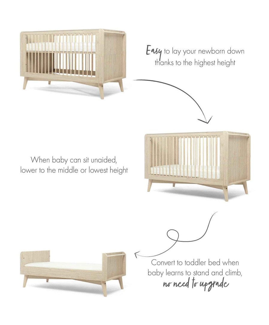 Nursery Mamas and Papas Baby Furniture Sets | Coxley Cotbed & Mattress Bundle