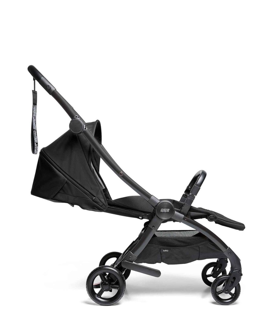 Pushchairs Mamas and Papas Travel Strollers | Airo Pushchair Black