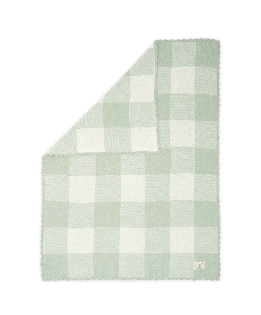 Nursery Mamas and Papas Baby Blankets | Laura Ashley Ocarro Travel Blanket In Gingham