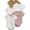 Toys & Gifts Mamas and Papas Baby Shower Gifts | Pointelle Short Sleeve Bodysuit - 5 Pack