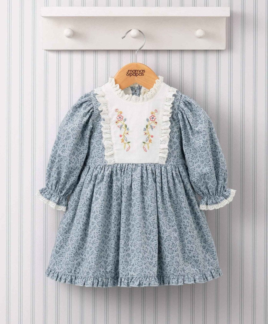 Feeding & Weaning Mamas and Papas Bibs | Laura Ashley Embroidered Bib Dress