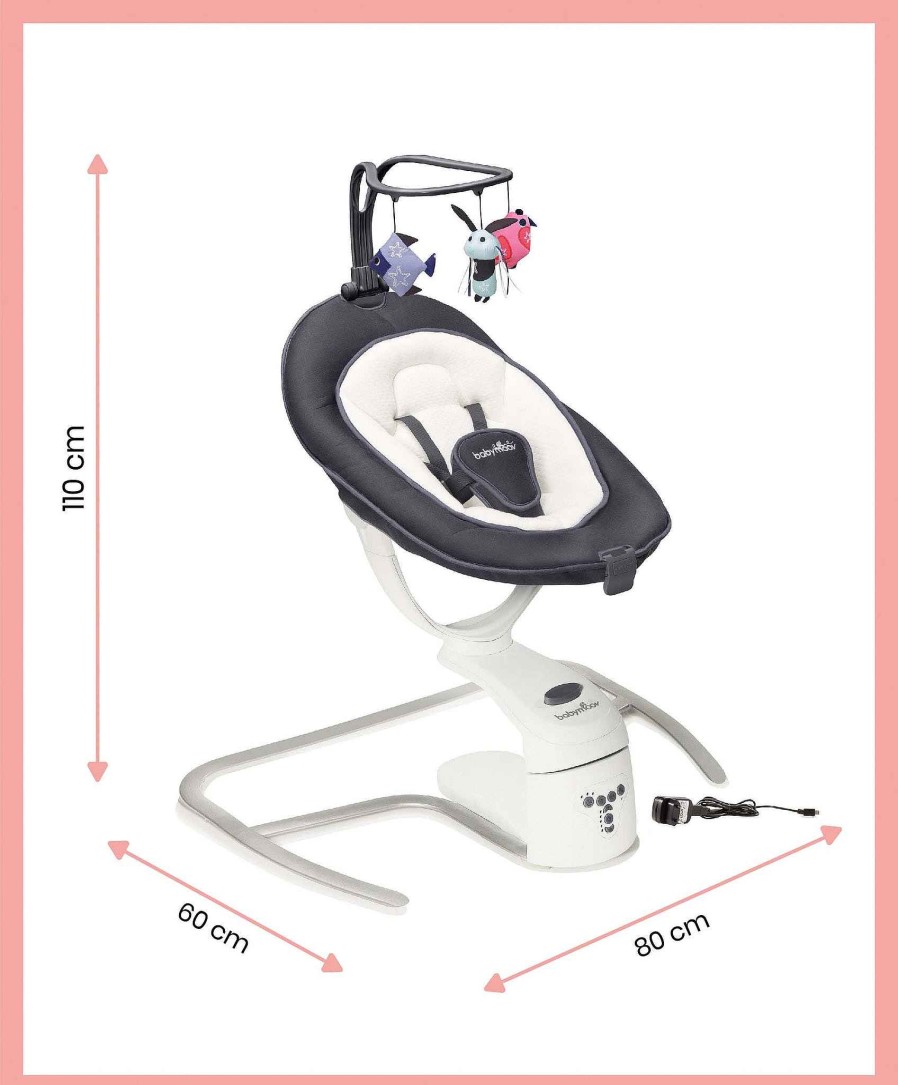 Toys & Gifts Babymoov Mum-To-Be Gifts | Babymoov Swoon Motion 360° Baby Swing Grey & White