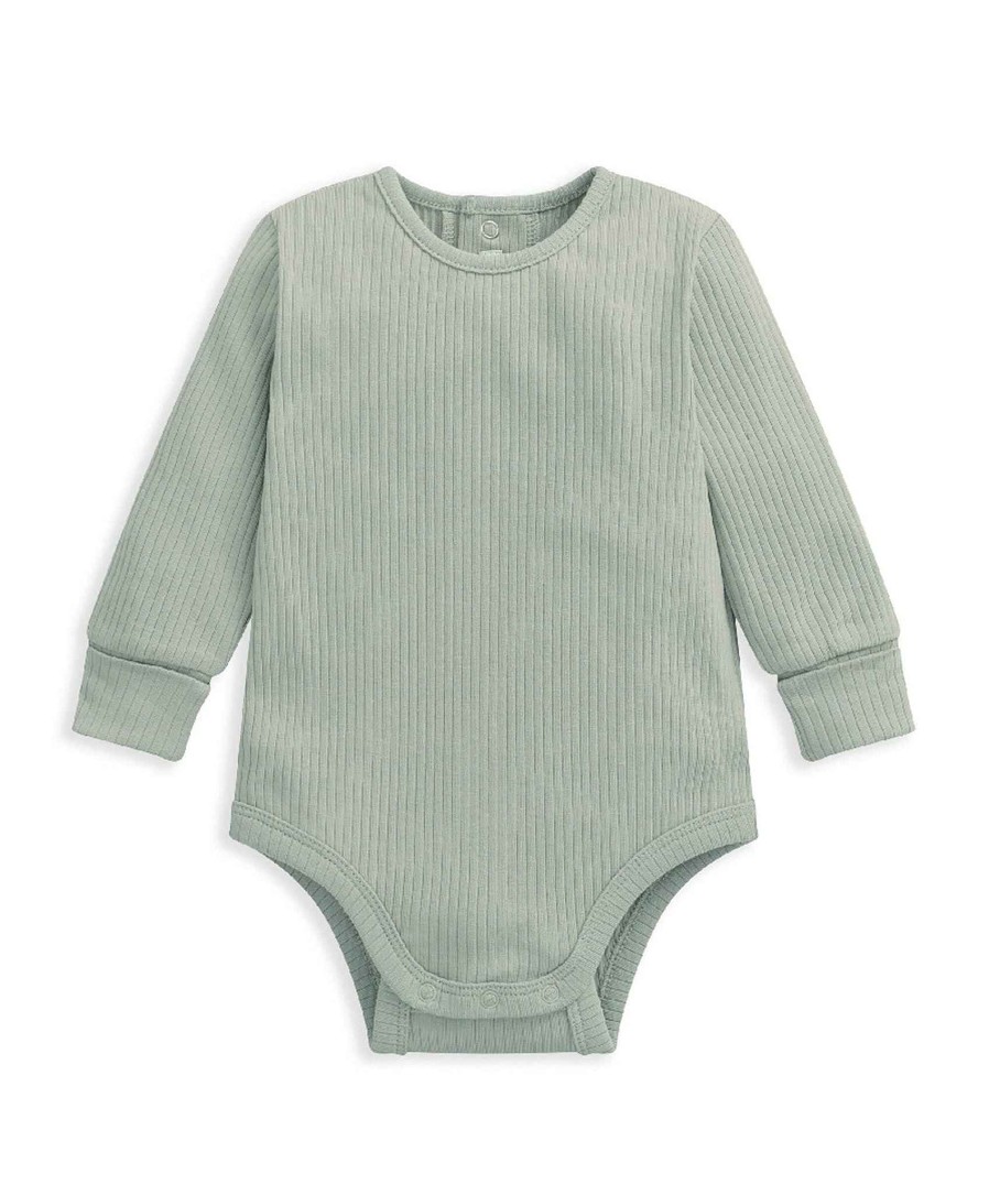 Clothing Mamas and Papas | Organic Bodysuit - Sage Green