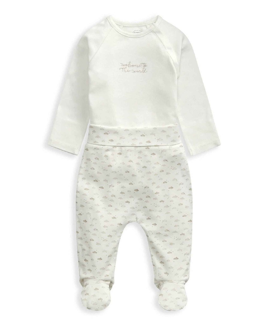 Clothing Mamas and Papas | Welcome To The World Top & Cloud Legging Set (2 Piece)