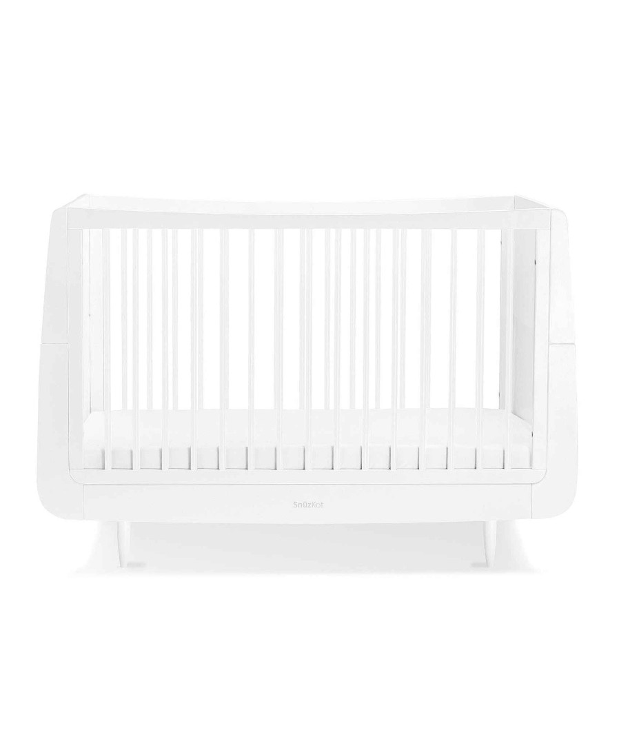 Furniture Snuz White Nursery Furniture | Snuzkot Skandi Cotbed - White