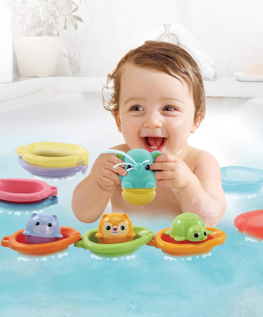 Toys & Gifts VTech Bath Toys | Vtech Stack & Splash Bathtime Boats Toys