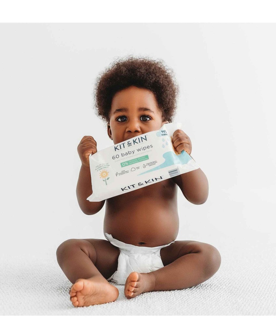 Bathing & Changing Kit and Kin Nappies & Skincare | Kit & Kin Biodegradable Baby Wipes