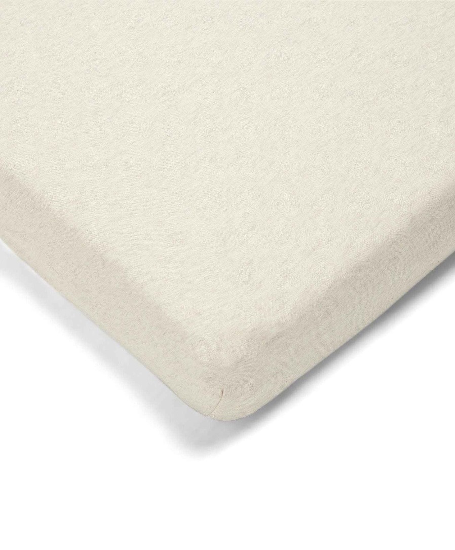 Nursery Mamas and Papas Baby Girl Bedding | Oatmeal Single Cotbed Fitted Sheet