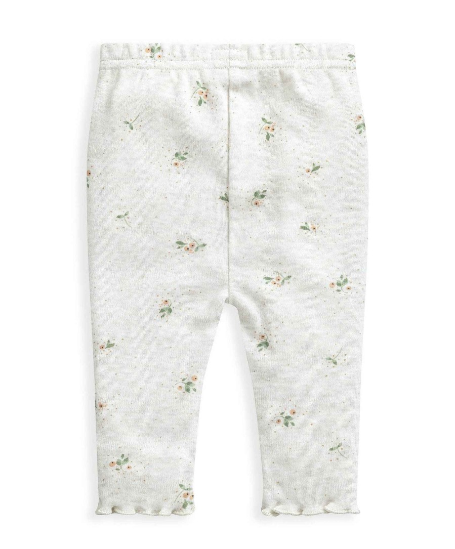 Clothing Mamas and Papas | Ditsy Berry Print Leggings - Oatmeal