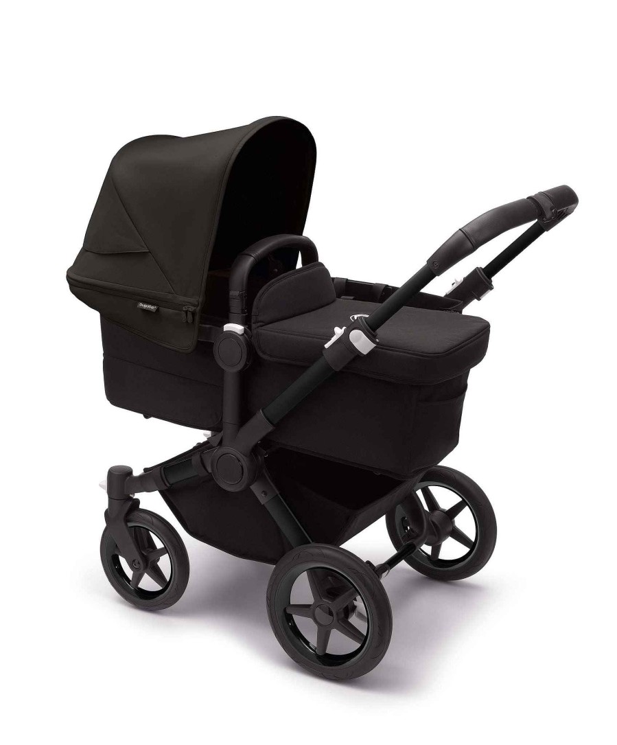 Pushchairs Bugaboo Pushchairs & Prams | Bugaboo Donkey 5 Mono Complete Pushchair & Carrycot Midnight Black