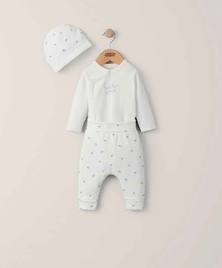 Clothing Mamas and Papas | Blue My First Outfit Set - 3 Piece Set