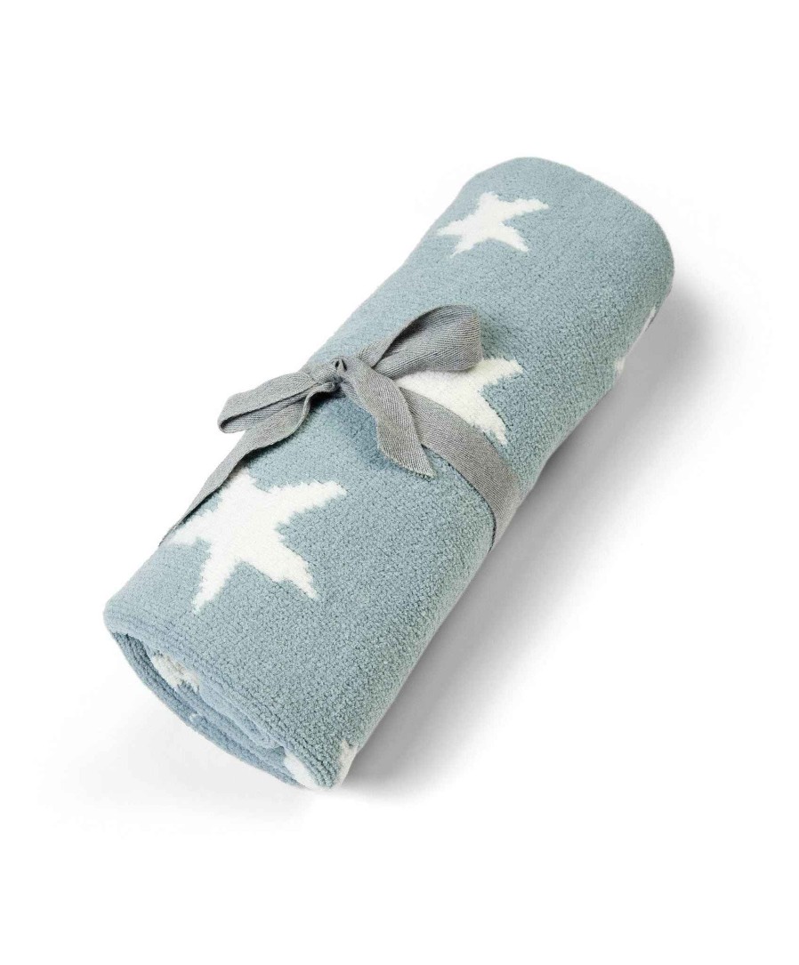 Toys & Gifts Mamas and Papas Laura Ashley | Chenille Blanket - Blue Star