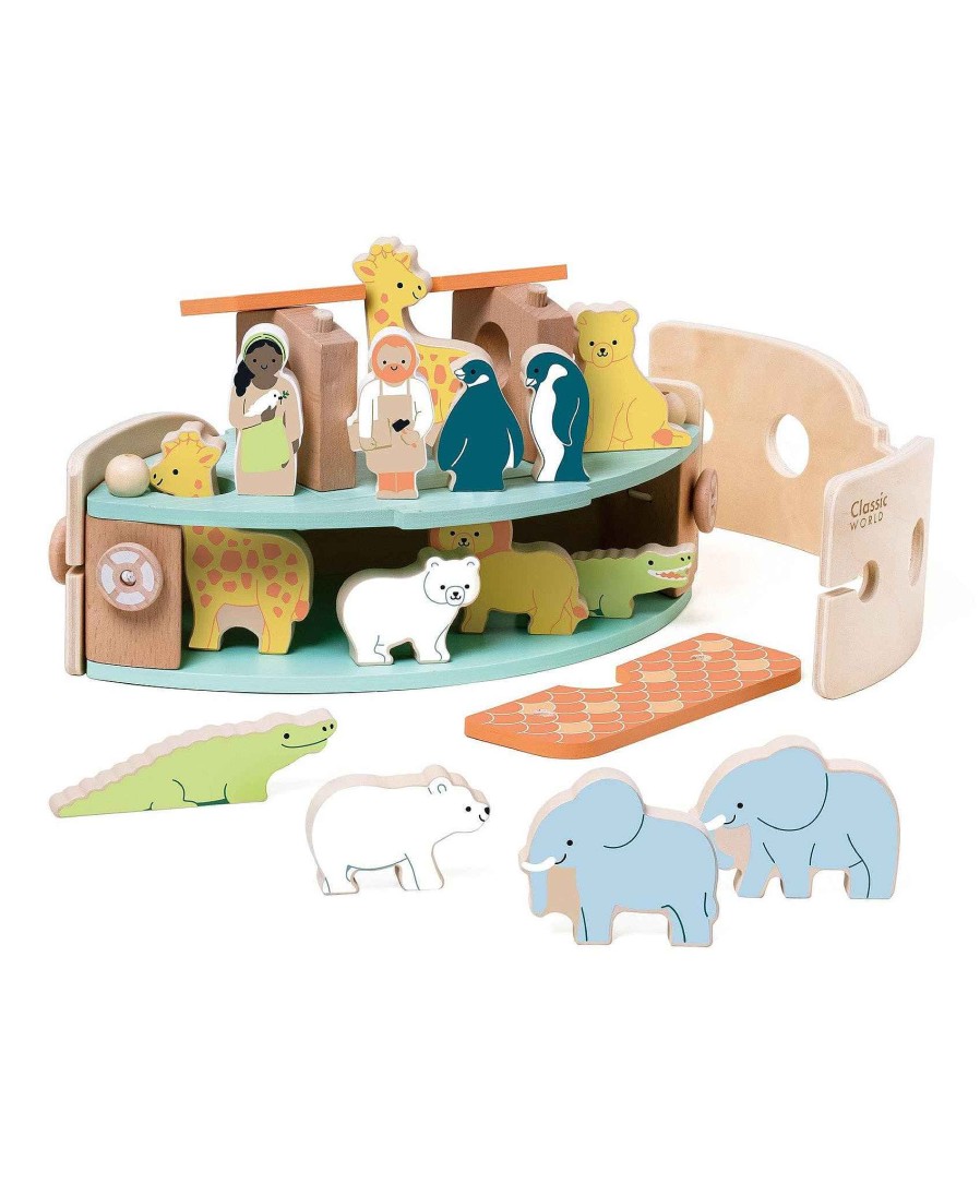 Toys & Gifts Classic World Laura Ashley | Classic World Wooden Noahs Ark Toy