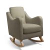 Furniture Mamas and Papas Grey Nursery Furniture | Bowdon Nursing Chair Mink Boucle & Mid-Oak