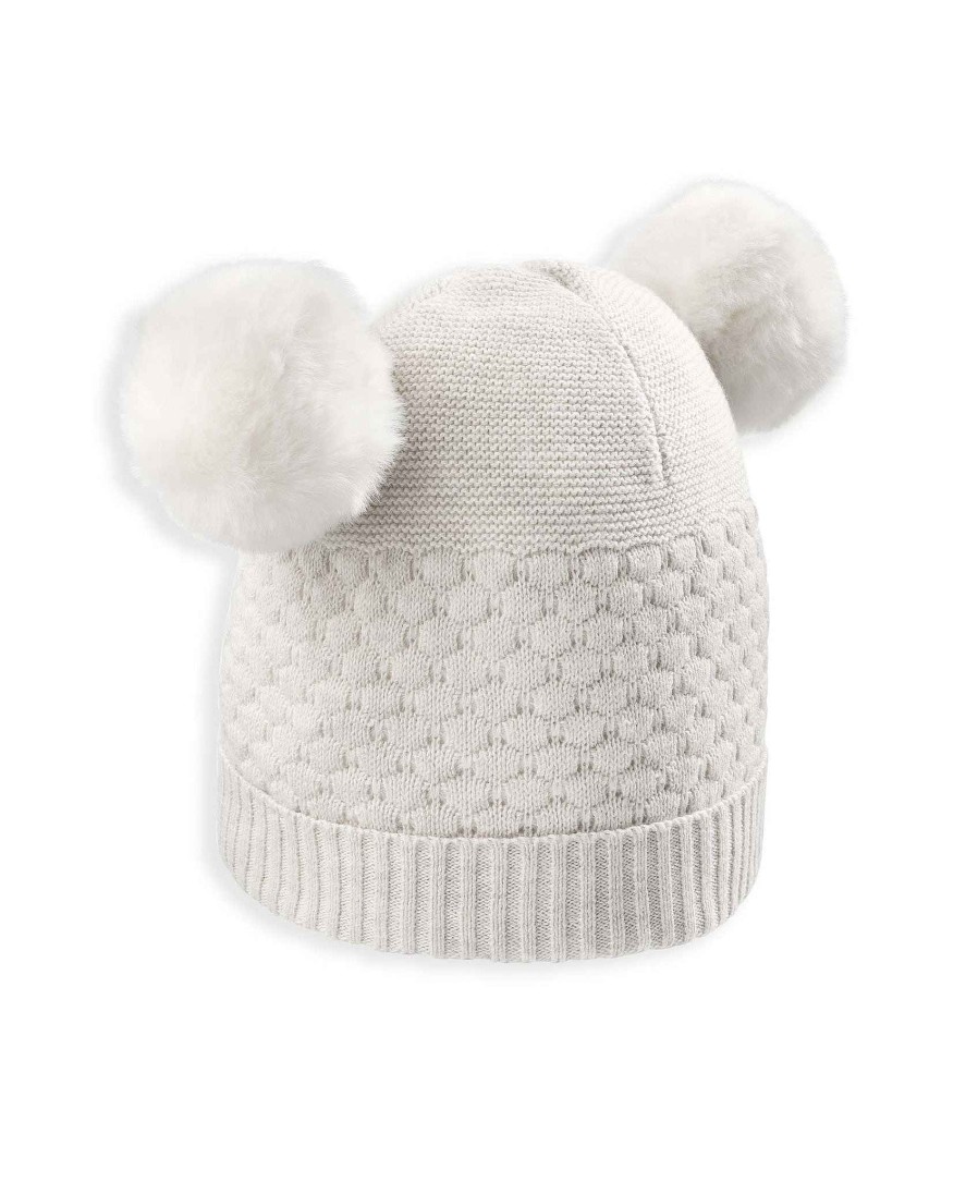 Clothing Mamas and Papas | Sand Knitted Pom Pom Hat