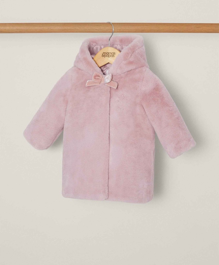 Clothing Mamas and Papas | Pink Faux Fur Coat