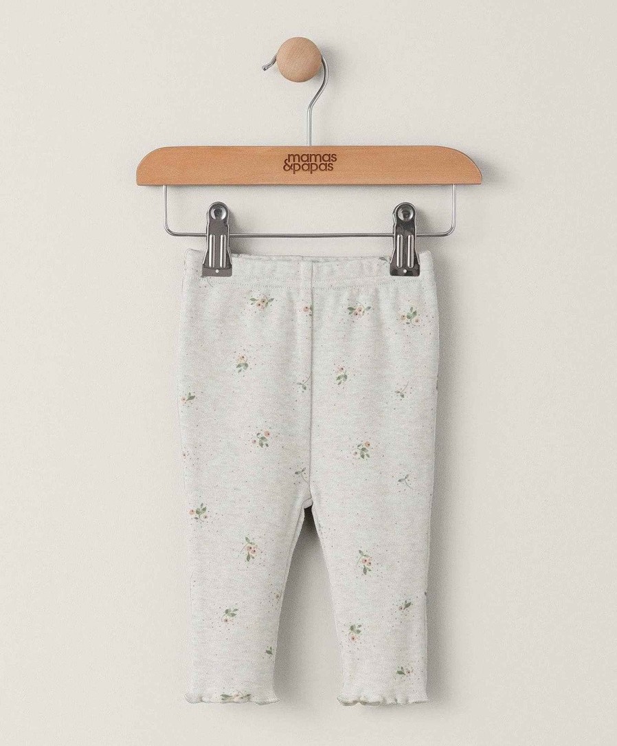 Clothing Mamas and Papas | Ditsy Berry Print Leggings - Oatmeal