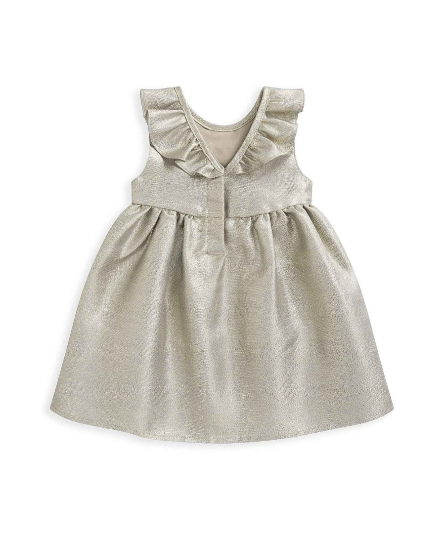 Christmas Mamas and Papas Christmas Jumpers | Metallic Frilled Dress