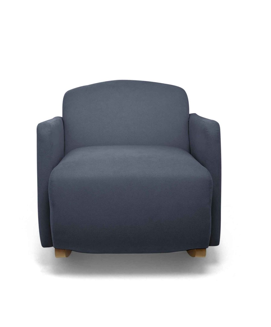 Furniture Mamas and Papas Nursing & Feeding Chairs | Royton Nursing Chair Woven - Navy